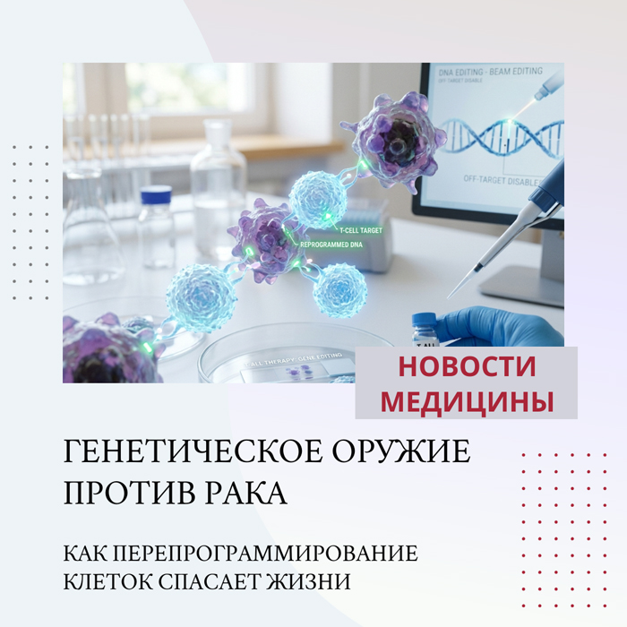 Редактирование ДНК для борьбы с раком